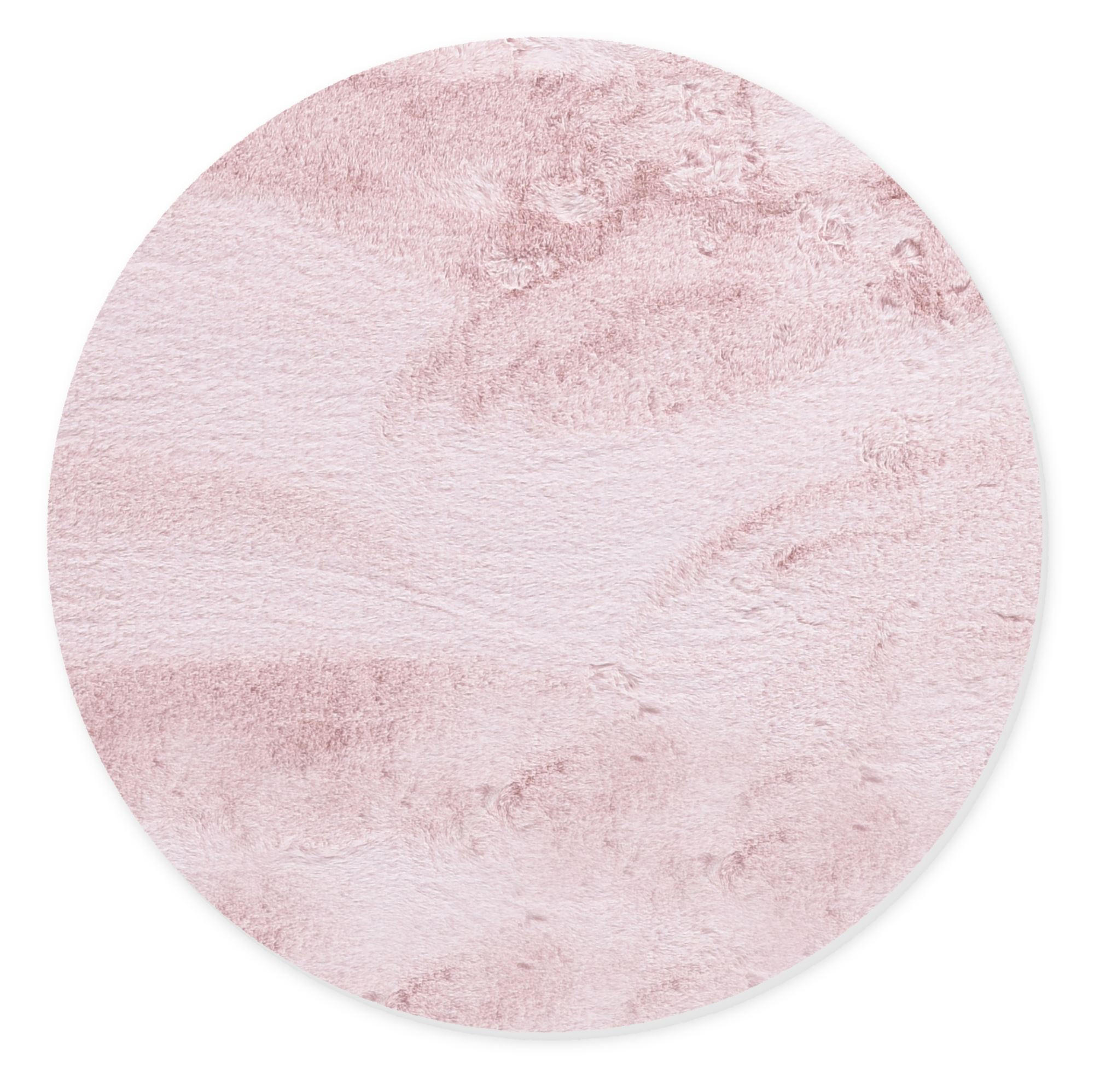 KUNSTFELLTEPPICH Sara 90x90 cm - Rosa, Textil (90/90cm) - Gino Falcone