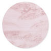 KUNSTFELLTEPPICH Sara 90x90 cm - Rosa, Textil (90/90cm) - Gino Falcone