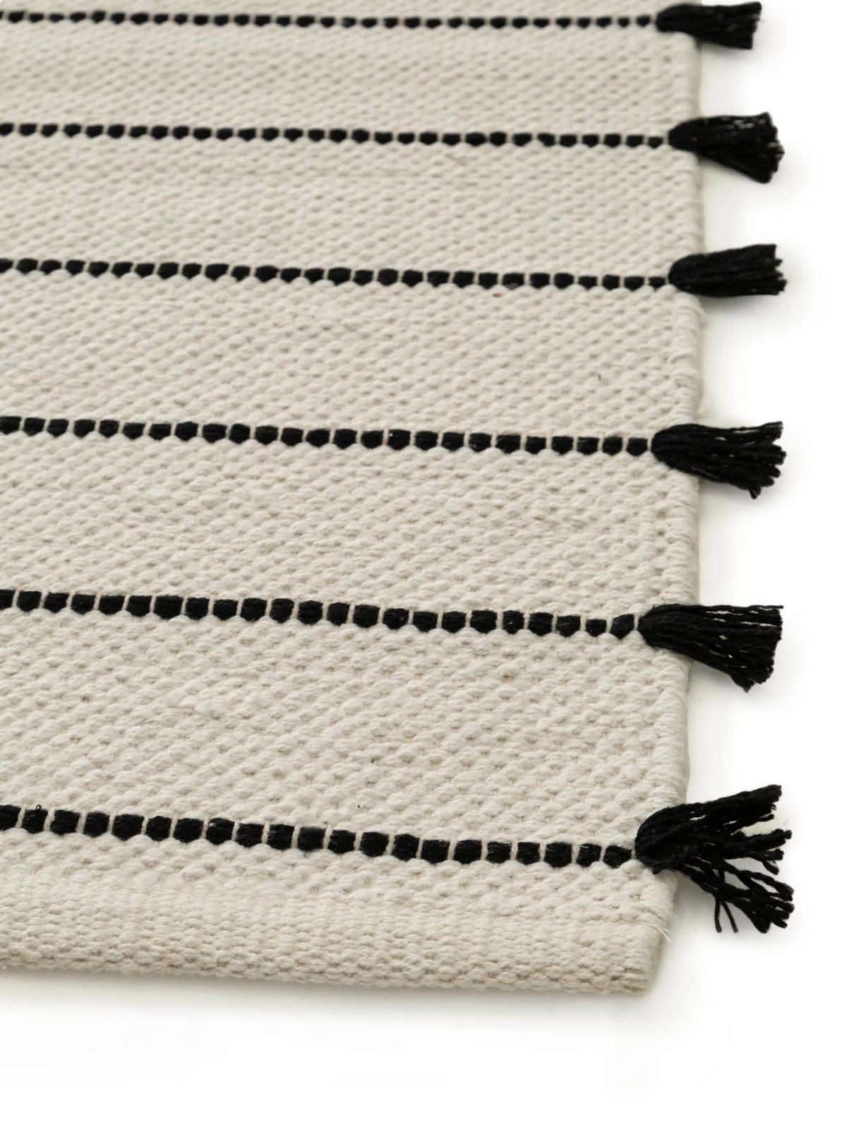 BAUMWOLLTEPPICH Bo Ivory 200x300 cm - Creme, Textil (200/300cm) - benuta Pop