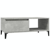 COUCHTISCH Betongrau 90x50x36,5 cm Holzwerkstoff - Grau, Holzwerkstoff (90/50/36.5cm) - furnicato