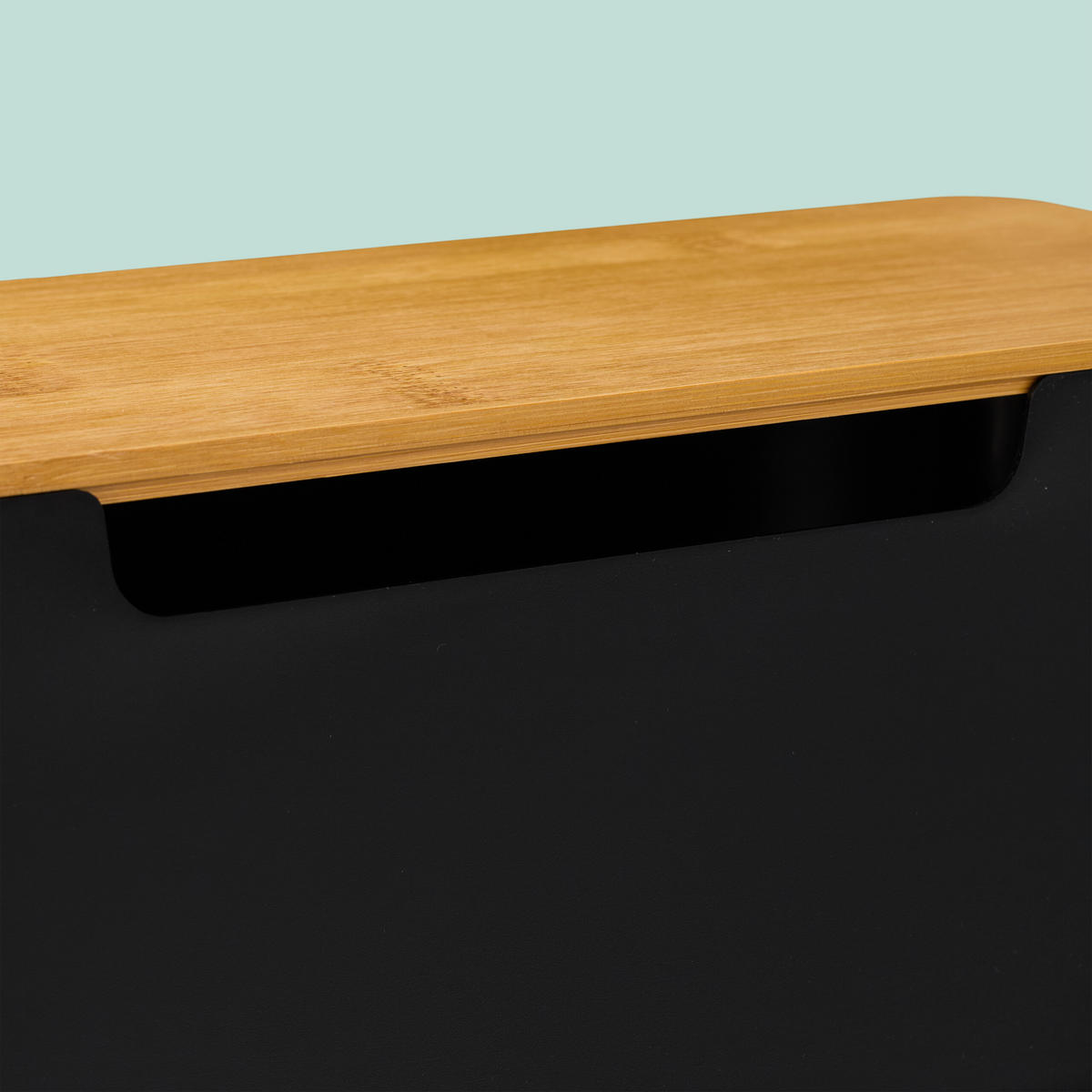 KABELBOX - Schwarz, Holz/Kunststoff (14/31/13cm) - Relaxdays