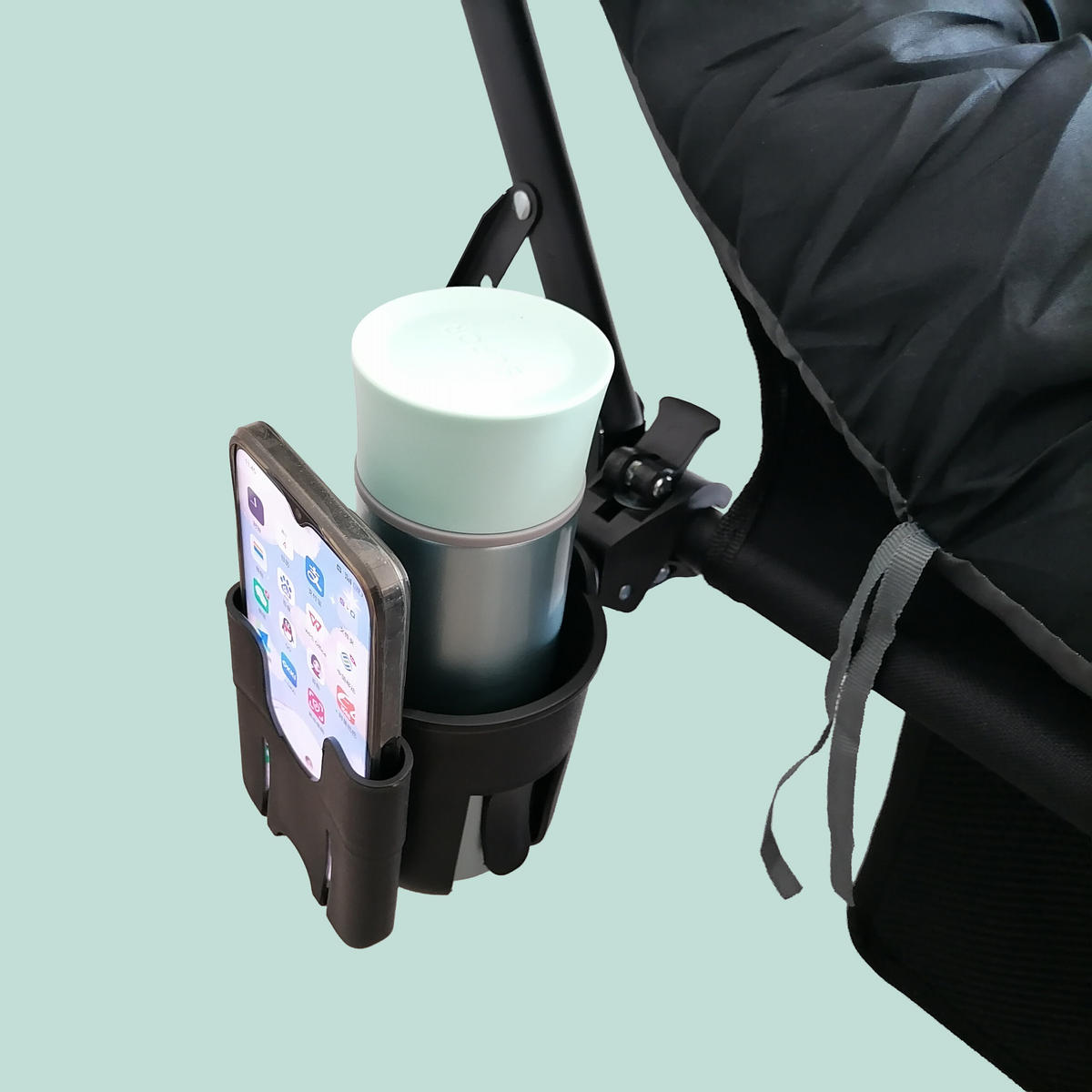 KEMPINGOVÉ lôžko - čierna, kov/textil - Relaxdays