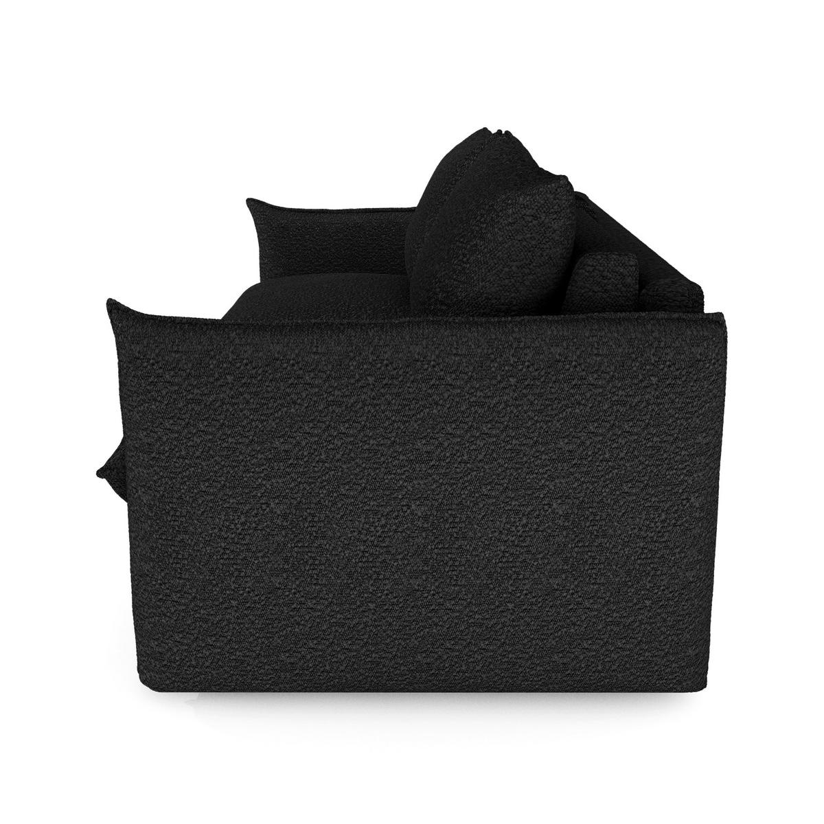 SCHLAFSOFA Express ICON Frottee Dunkles Anthrazit 208cm - Dunkelgrau/Anthrazit, Textil (208/90/105cm) - Premium Interiors