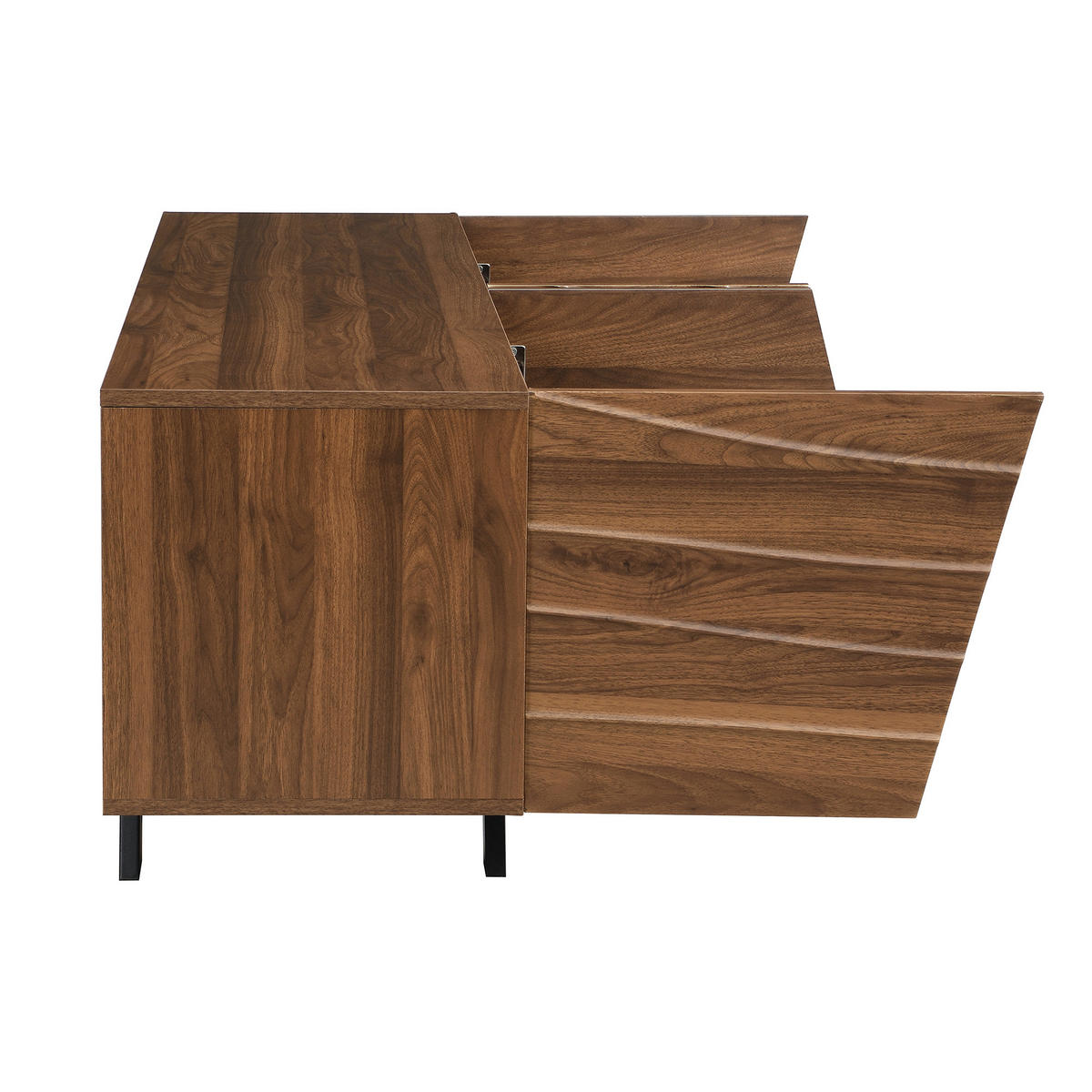 TV-LOWBOARD 160 cm in Walnuss-Optik Design - Walnussfarben, Holzwerkstoff (160/50.5/39cm) - Urban Meuble