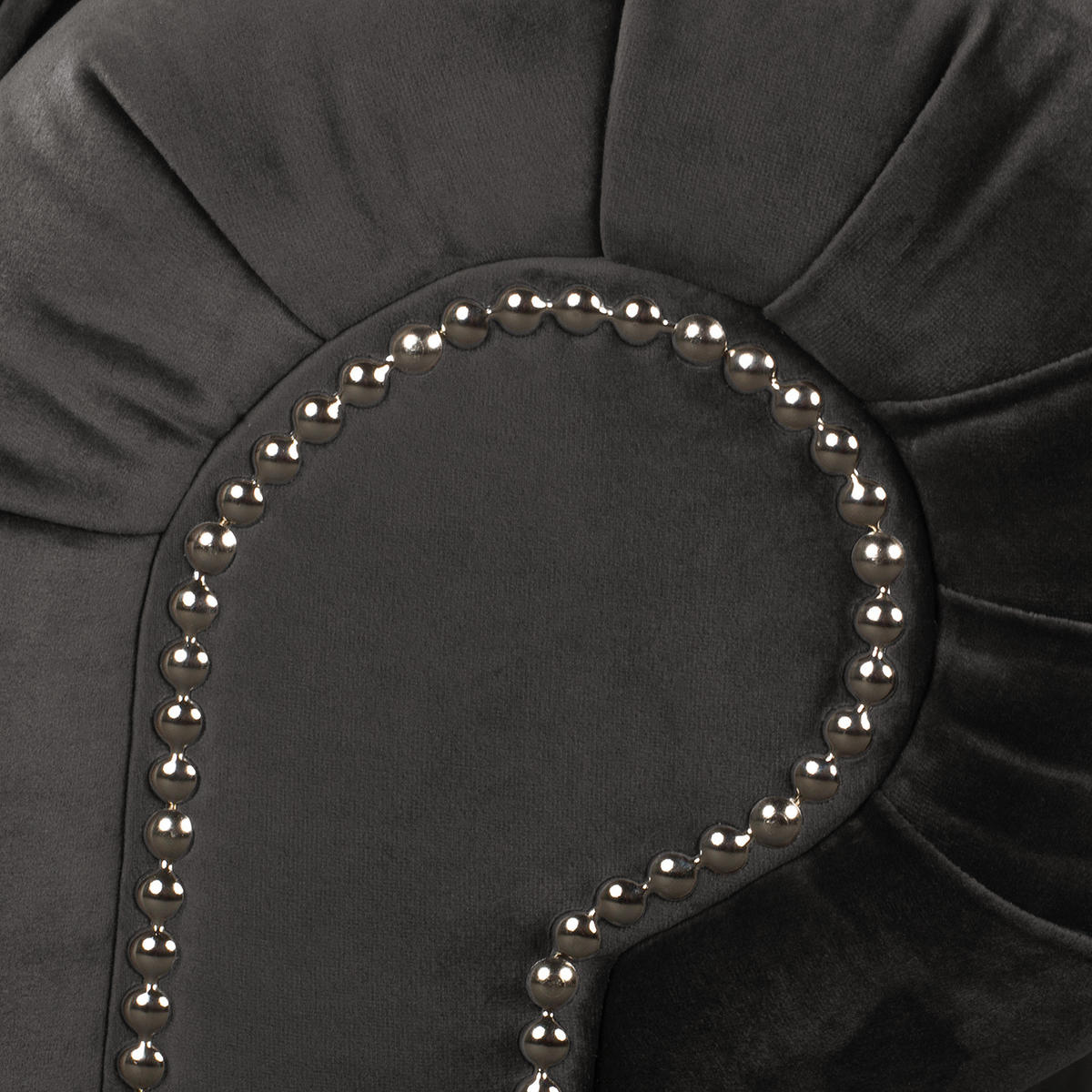 BIGSOFA - Samt - Silberfarben/Grau, Buchenholz/Textil (260/90/93cm) - home24