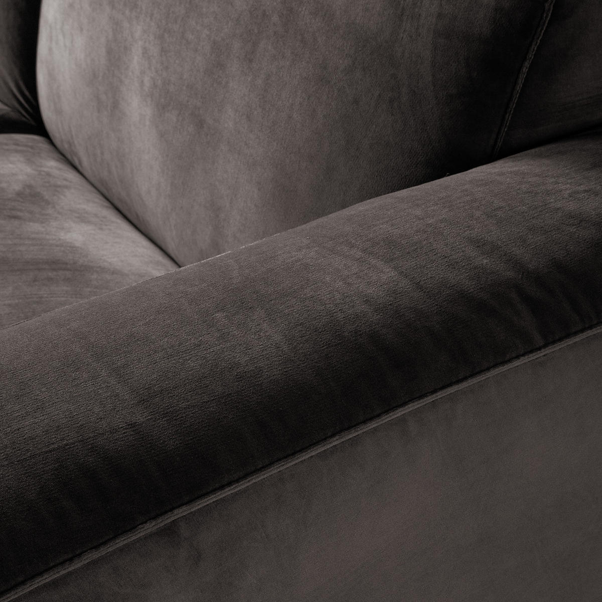 2-SITZER SOFA - Graubraun, Textil (190/75/96cm) - home24