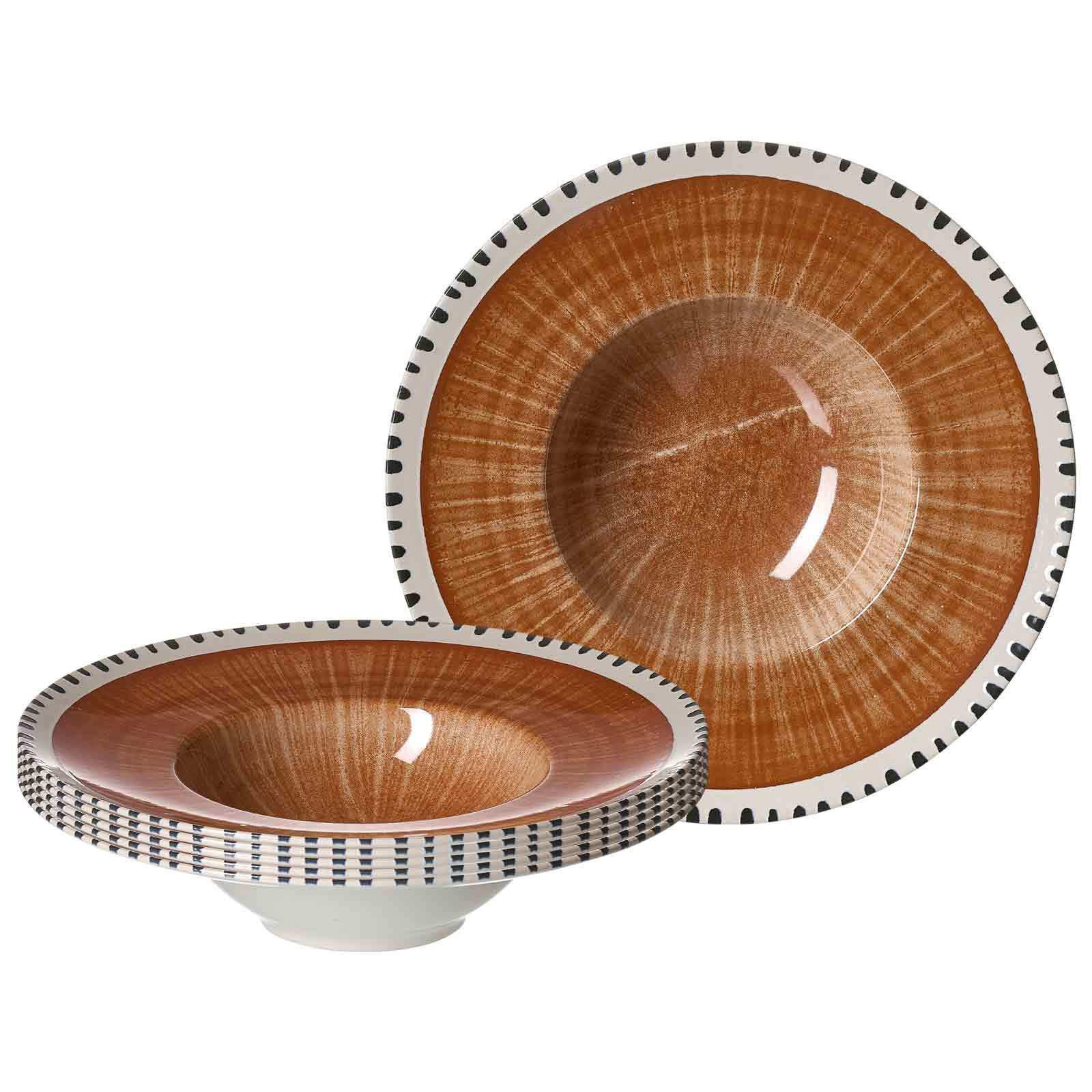 GOURMETTELLER Natura Braun ø 28 cm 6er Set - Braun, Keramik (28cm) - Ritzenhoff Breker