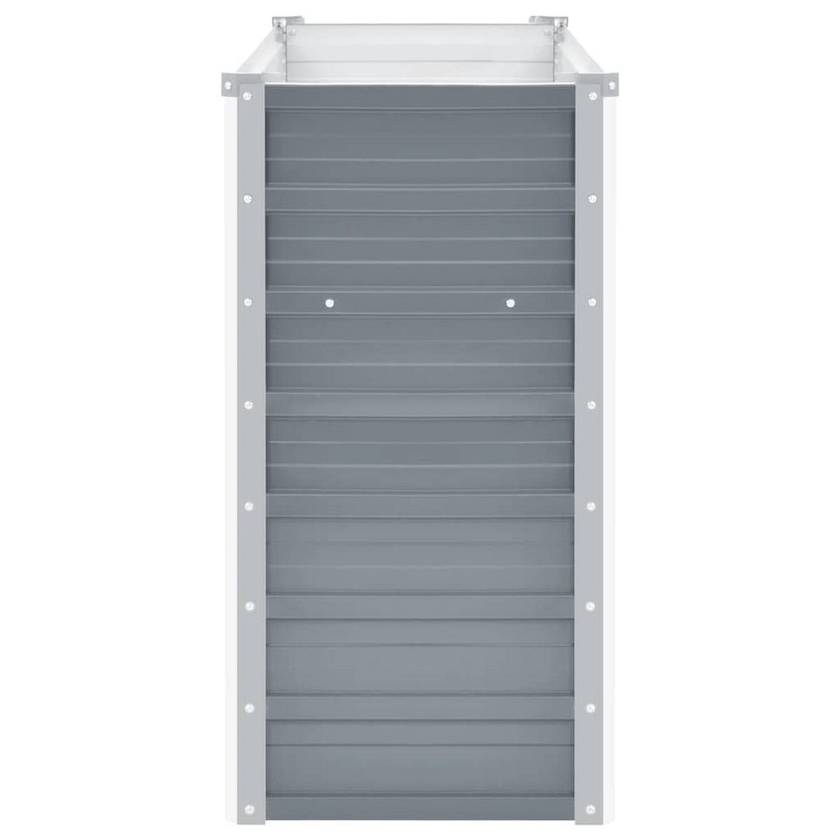 GARTEN-HOCHBEET Verzinkter Stahl 100/40/77 Cm Grau - Grau, Metall (40/77/100cm) - vidaXL