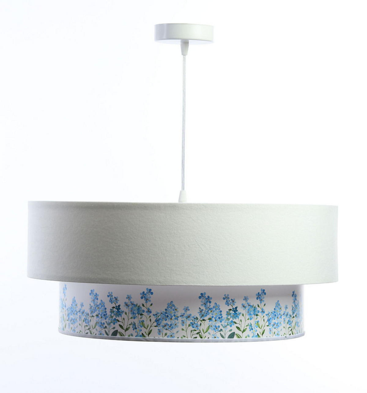 HÄNGELEUCHTE Blau 40/20 cm - Blau/Weiß, Kunststoff (40/1/20cm) - ONZENO