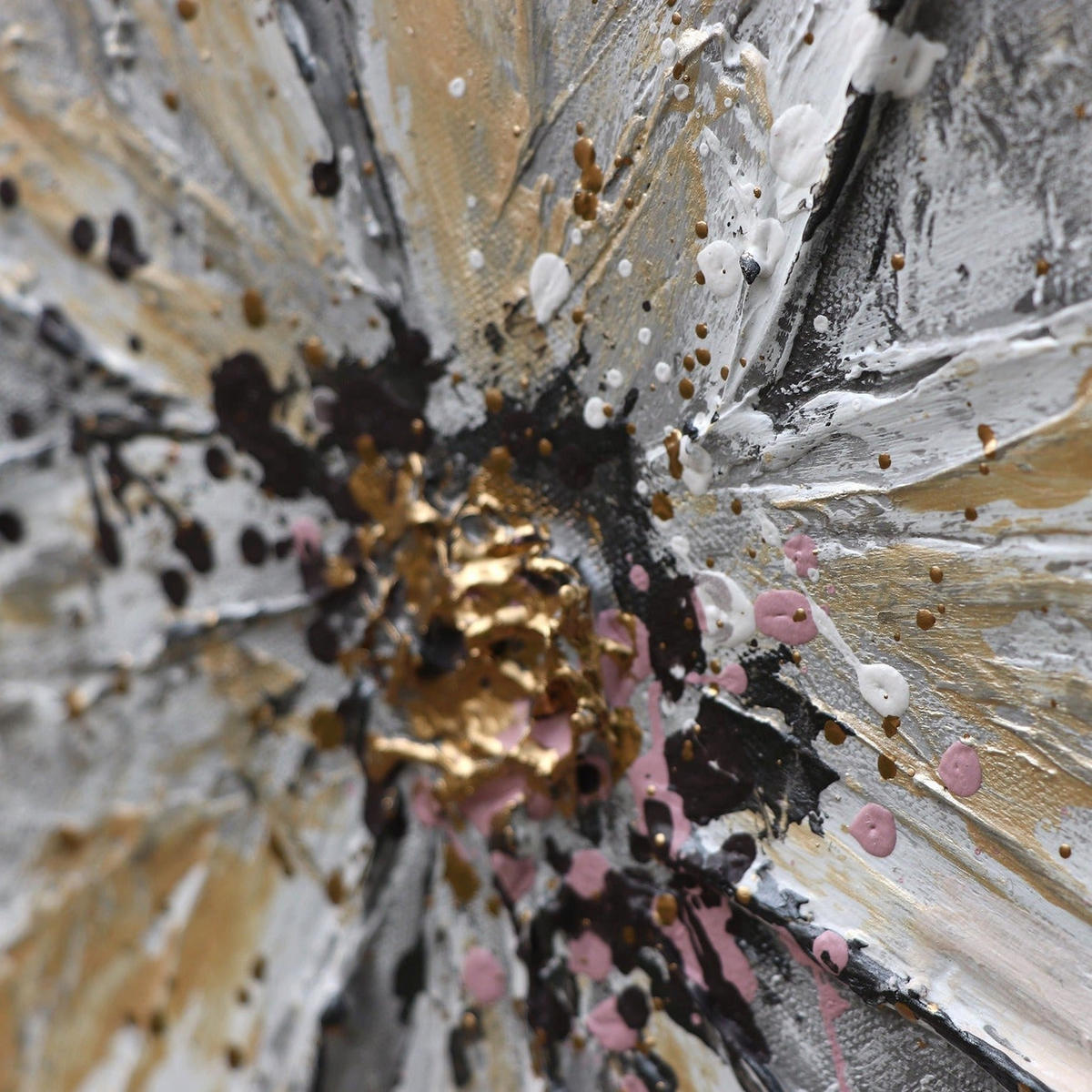 GEMÄLDE Blumenparadies auf Keilrahmen 160x80 cm - Weiß, Holz (160/80cm) - YS-art gallery