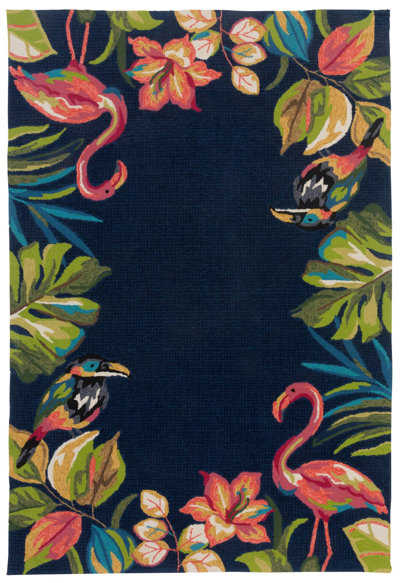 OUTDOORTEPPICH Rosetta 70x140 cm - Anthrazit, Textil (70/140cm) - Gino Falcone
