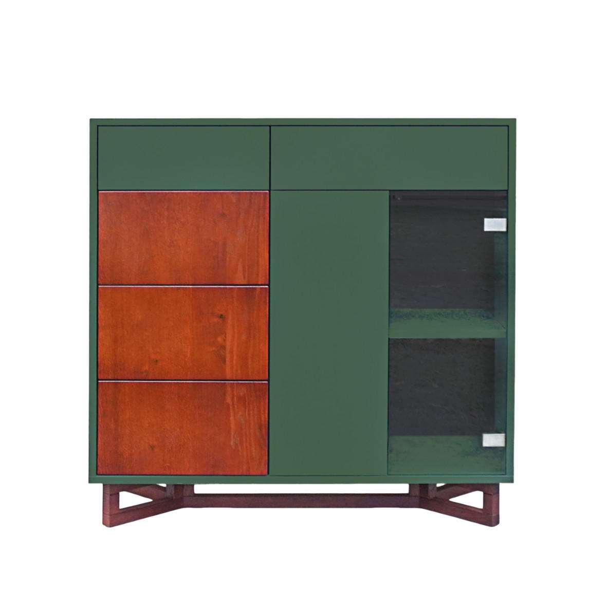 HOLZKOMMODE mit Schubladen und laminierter Platte NORD - Eichefarben, Holz (120/95/45cm) - Rawood Furniture