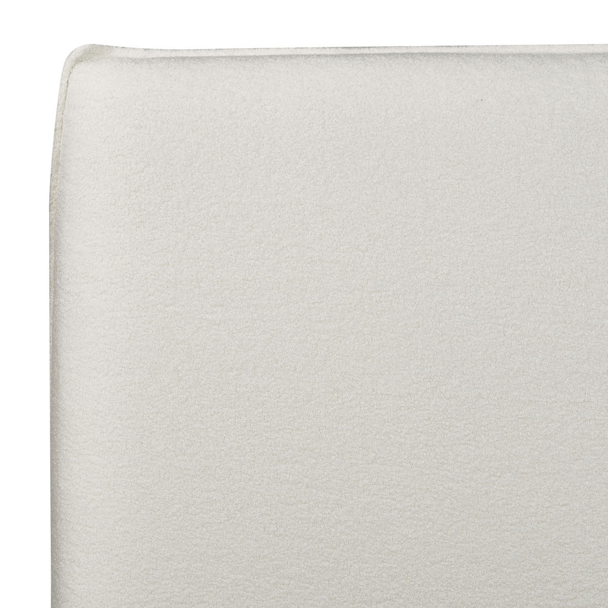 POLSTERBETT 160x200 cm Weiß Lavaur - Creme, Textil (160/200cm) - Beliani