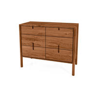 KOMMODE INA Wildeiche - Mokka, Holz (97/79/46cm) - byoak