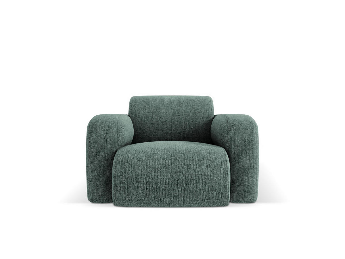 SESSEL Molino aus Chenille-Stoff petrol - Petrol, Textil (95/72/105cm) - Micadoni