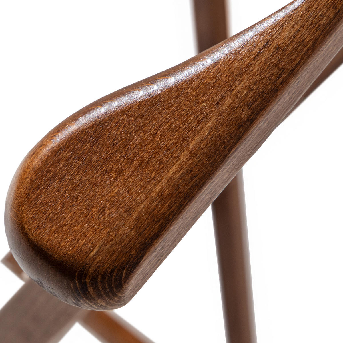 KLEIDERBUTLER AGLAS Herrendiener, auf Drehrollen, braunes Buchenholz - Braun, Holz (43/105/32cm) - KONSIMO®