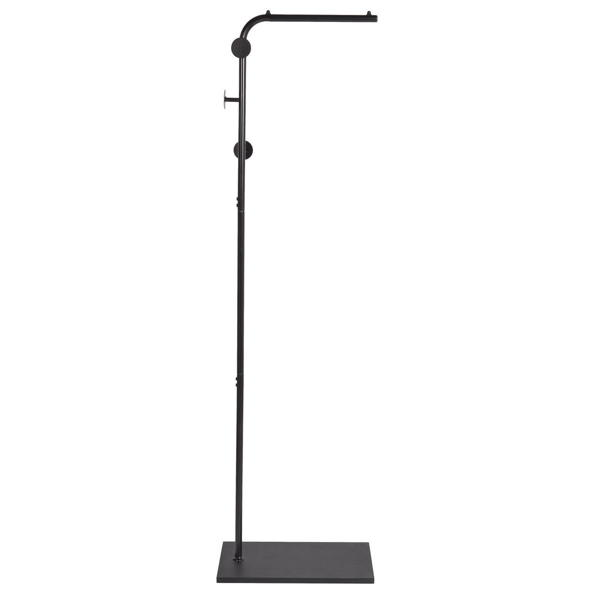 GARDEROBENSTÄNDER Metall schwarz 169 cm Cozad - Schwarz, Metall (48/170/30cm) - Beliani