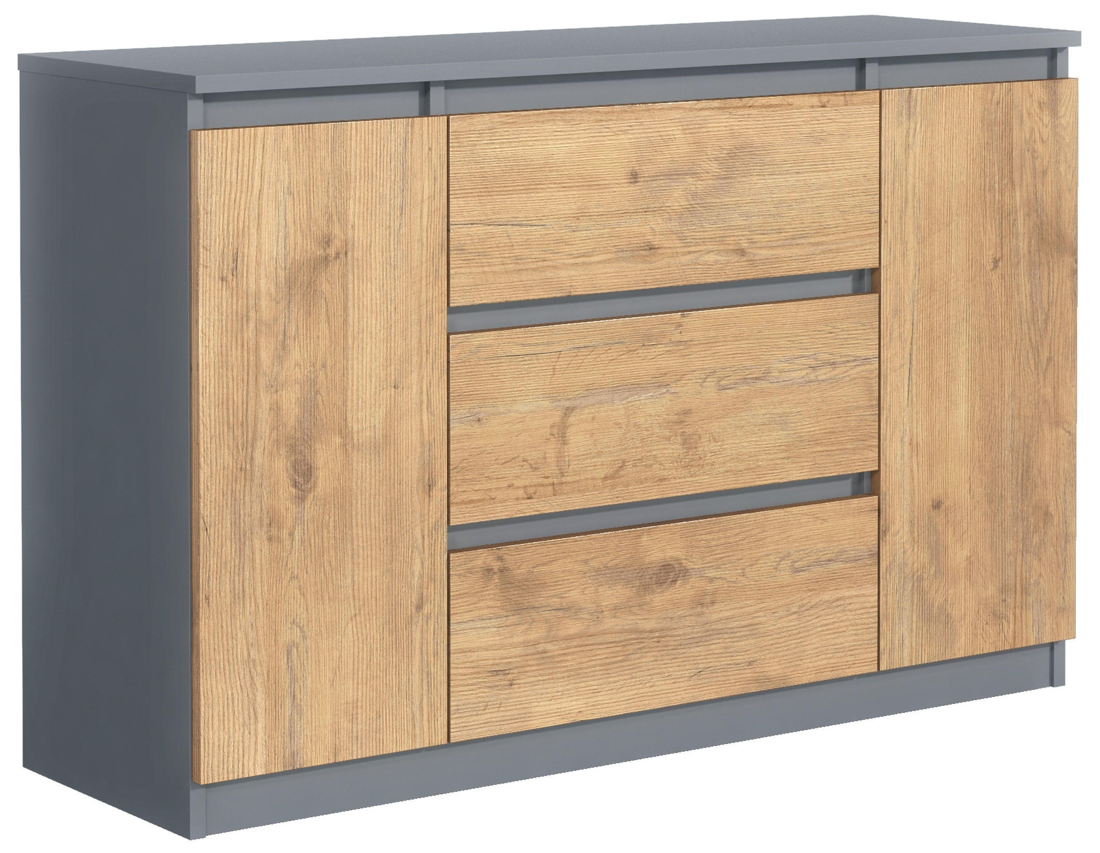 RAUMHIRSCH FURNITURE KOMODA antracitová, Lancelot 120/79/39