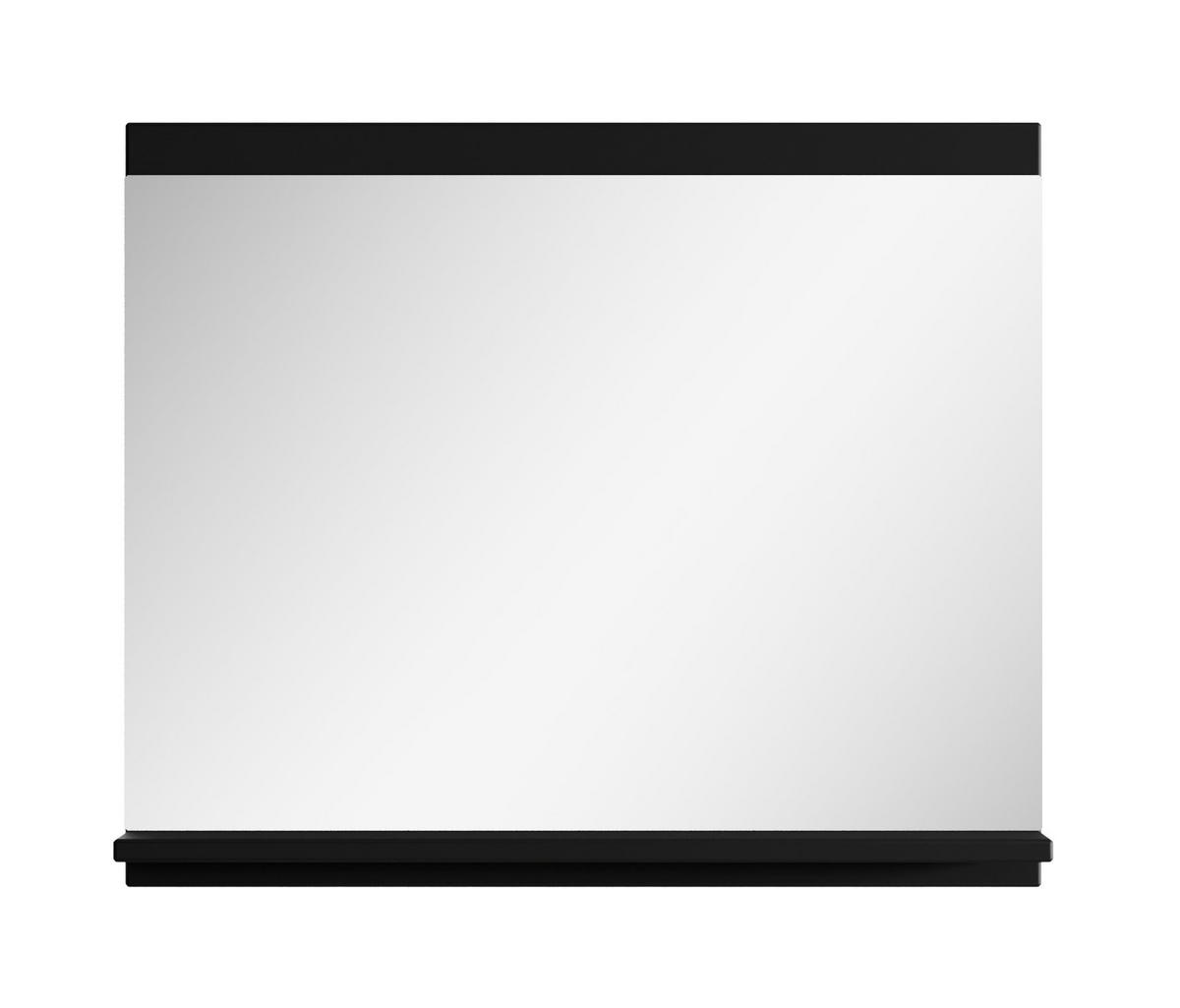 SPIEGEL Montreal Schwarz Matt - 60 x 12 x 50 cm - Schwarz, Glas (60/50/12cm) - Badplaats