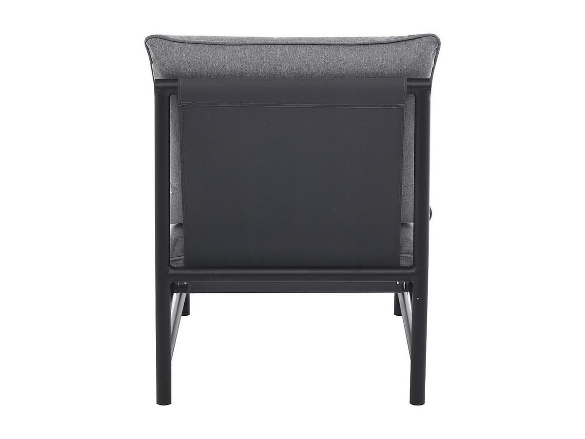 GARTENSITZGRUPPE im Set - 4 -Sitzer - Aluminium - anthrazitgrau - LISMO - Anthrazit, Metall - Vente-Unique