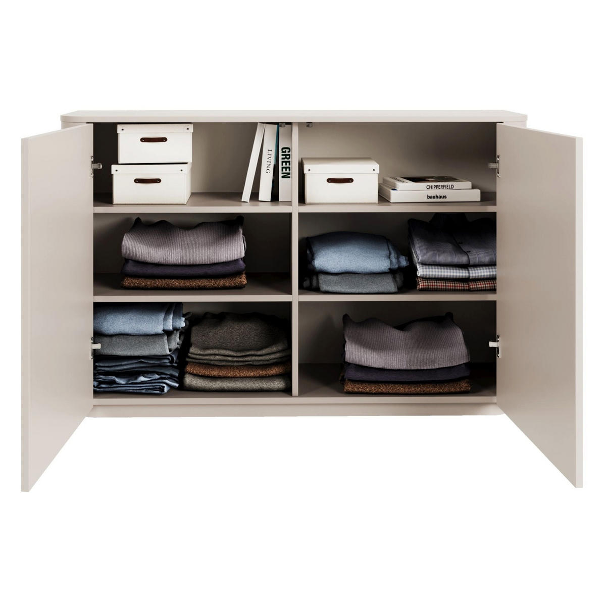 SIDEBOARD Luvio Kaschmirgrau 140 cm - Taupe, Holzwerkstoff (140/90.9/39cm) - Selsey
