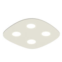 DECKENLEUCHTE - Weiß Hochglanz, Metall (55/55/4cm) - Lumicom