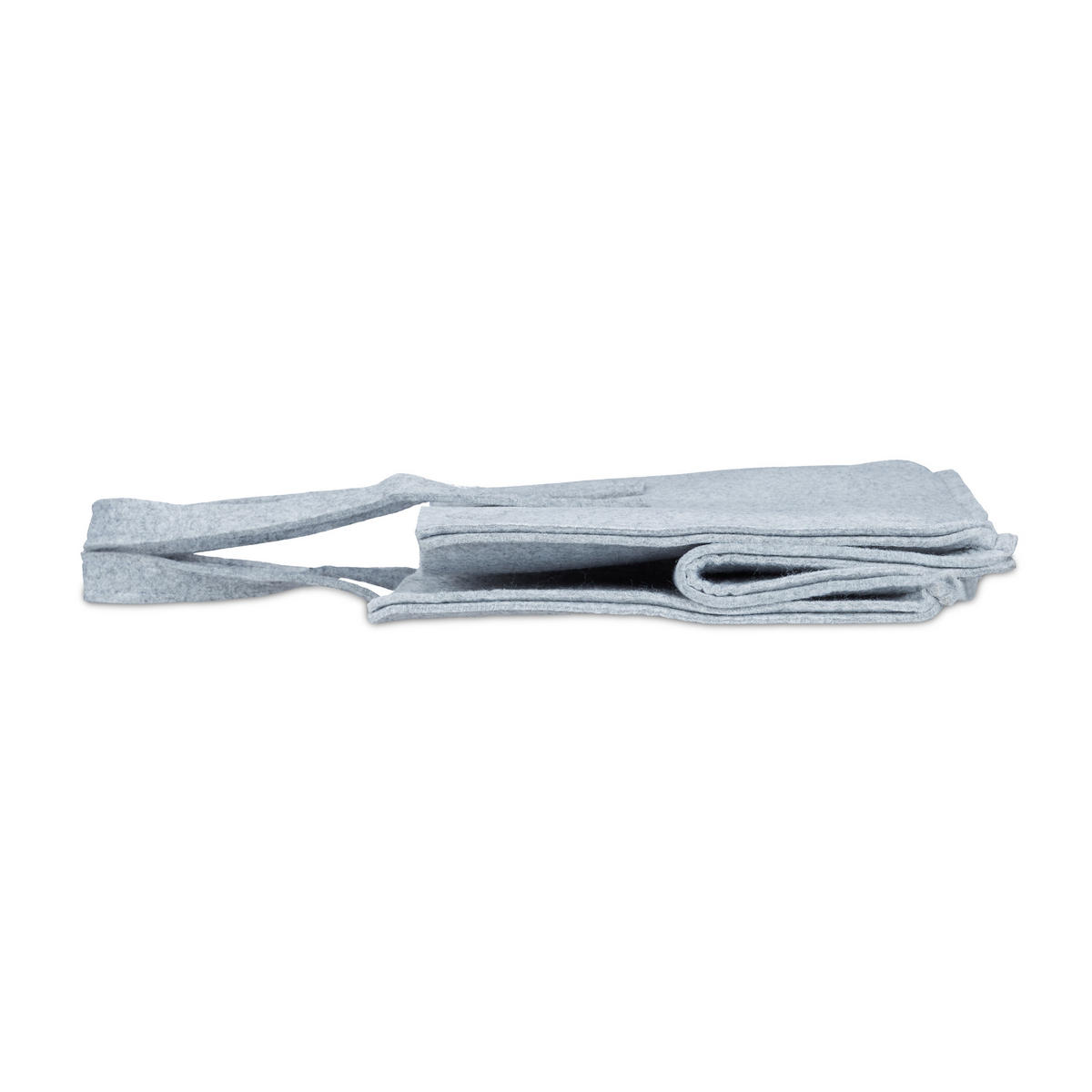 KAMINHOLZKORB - Grau, Textil (43/34.5/36.5cm) - Relaxdays