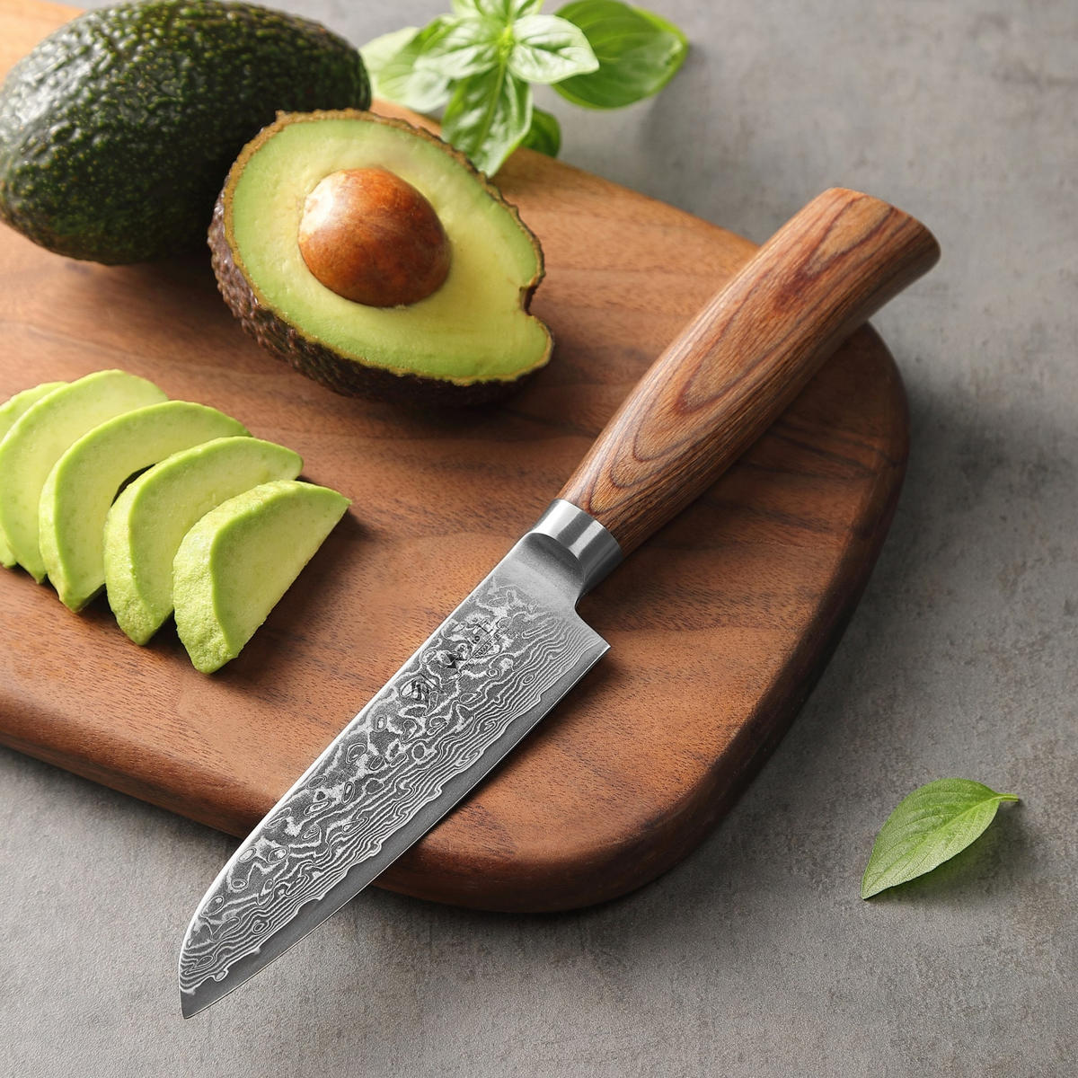 MESSERSET 4-TEILIG 8–17 cm - Braun, Holz/Metall - Wakoli