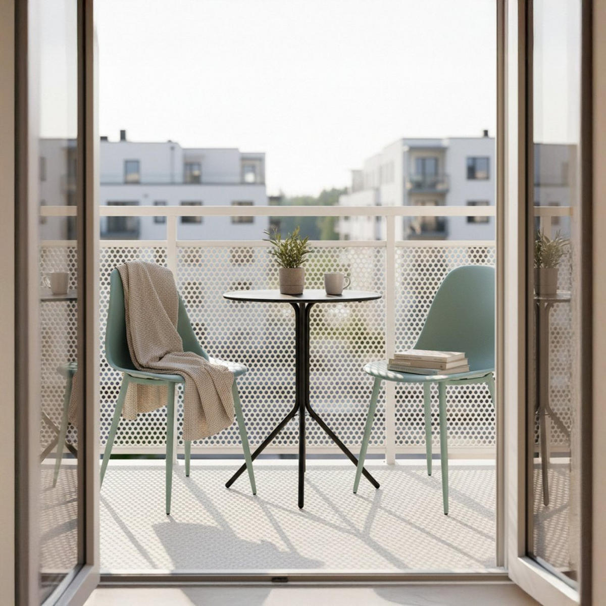 STUHL FÜR DRAUSSEN Nina Grün 45 cm x 80 cm - Grün, Kunststoff (45/80/53cm) - Klast Home