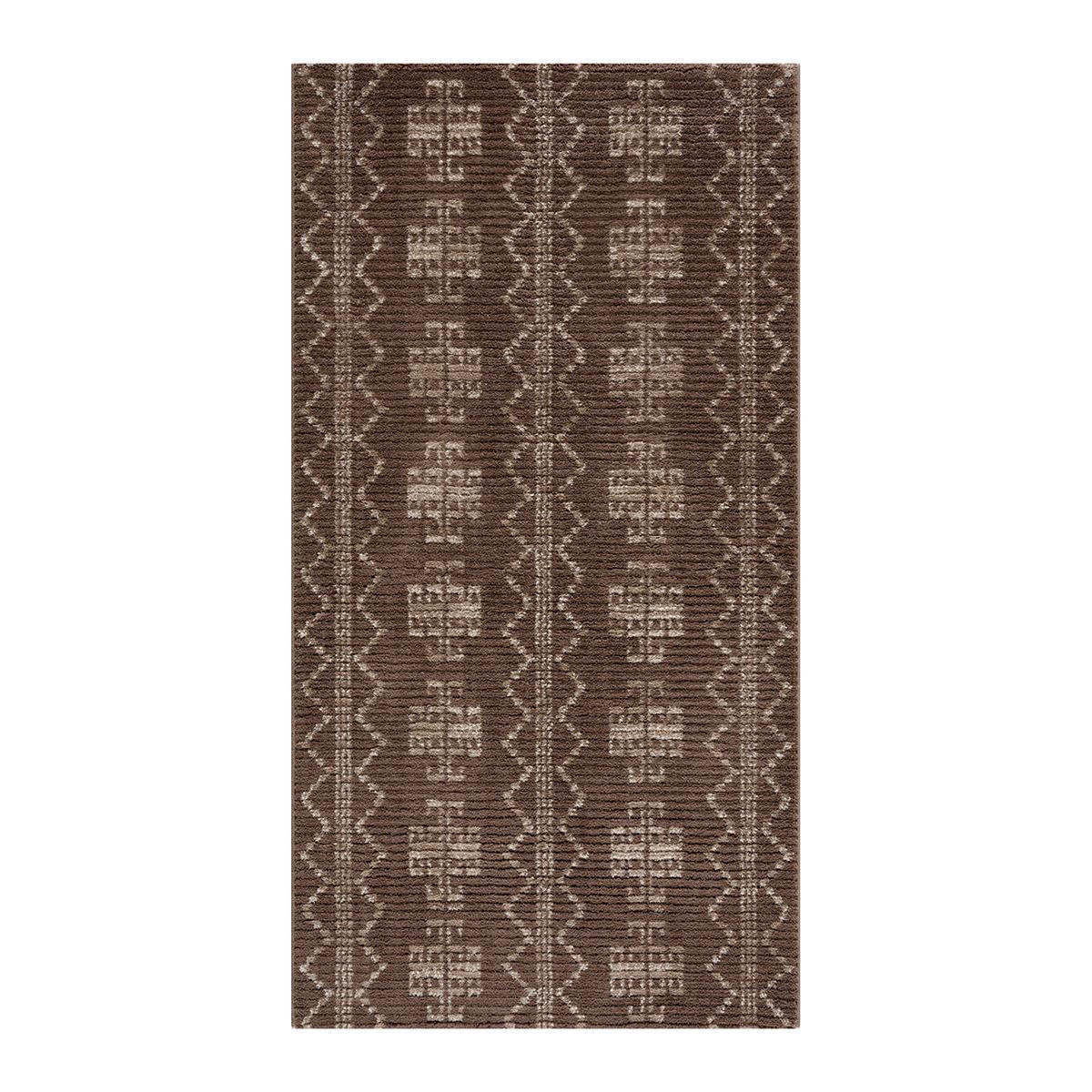 KURZFLOR-TEPPICH April 0608 Braun 80x300 cm - Braun, Textil (80/300cm) - carpet city