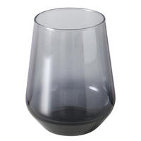 GLAS aus gefärbtem Glas Malinio Grau 9/9/11 cm - Grau, Glas (0.425L) - Boltze Home