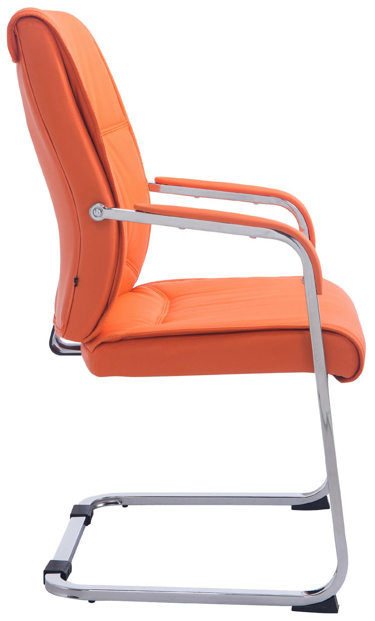SCHWINGSTUHL Lederlook orange - Orange, Textil/Metall (58/102/65cm) - CLP