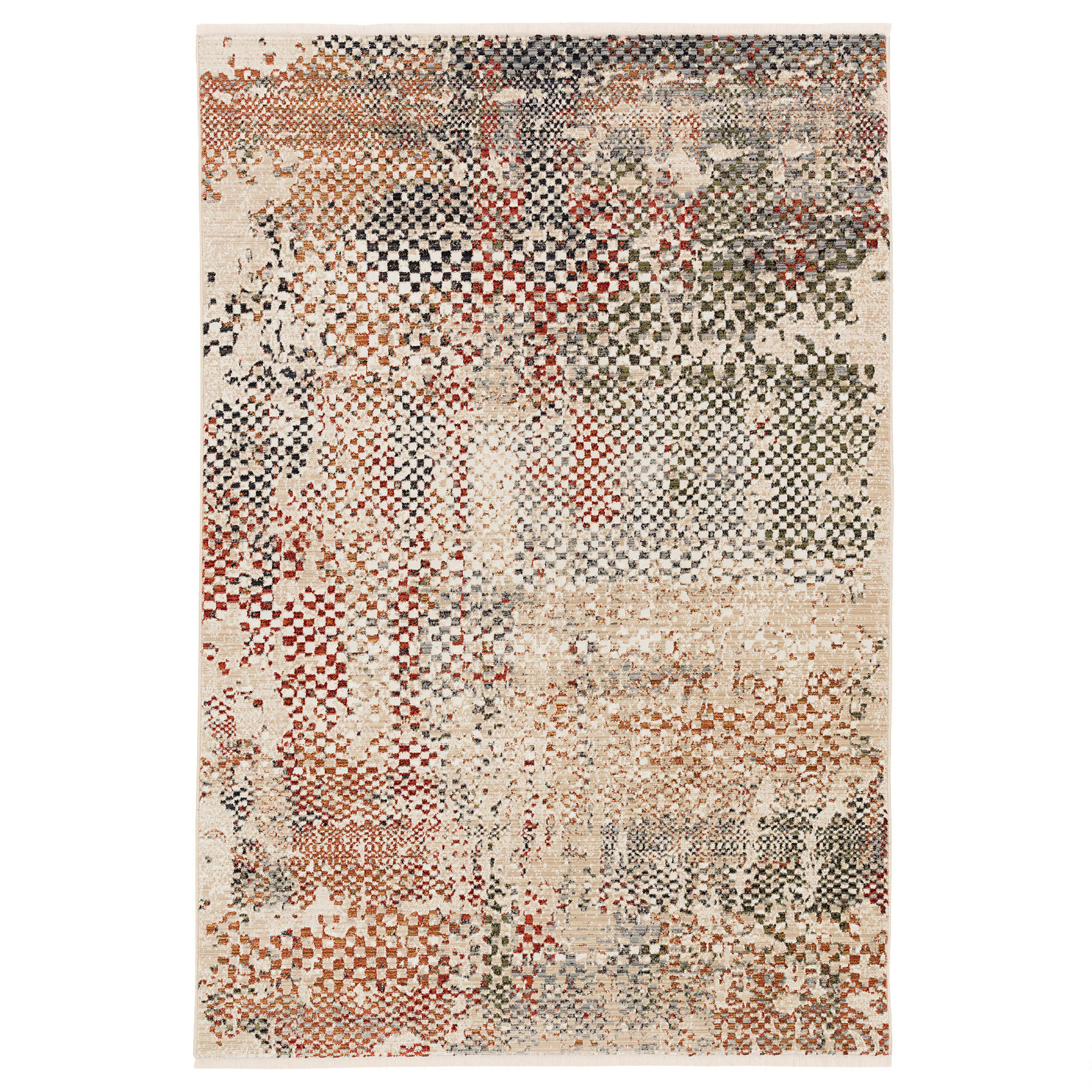 DESIGNER TEPPICH NIA VINTAGE PIXEL VERLAUF - Multicolor, Textil (80/150cm) - Pergamon