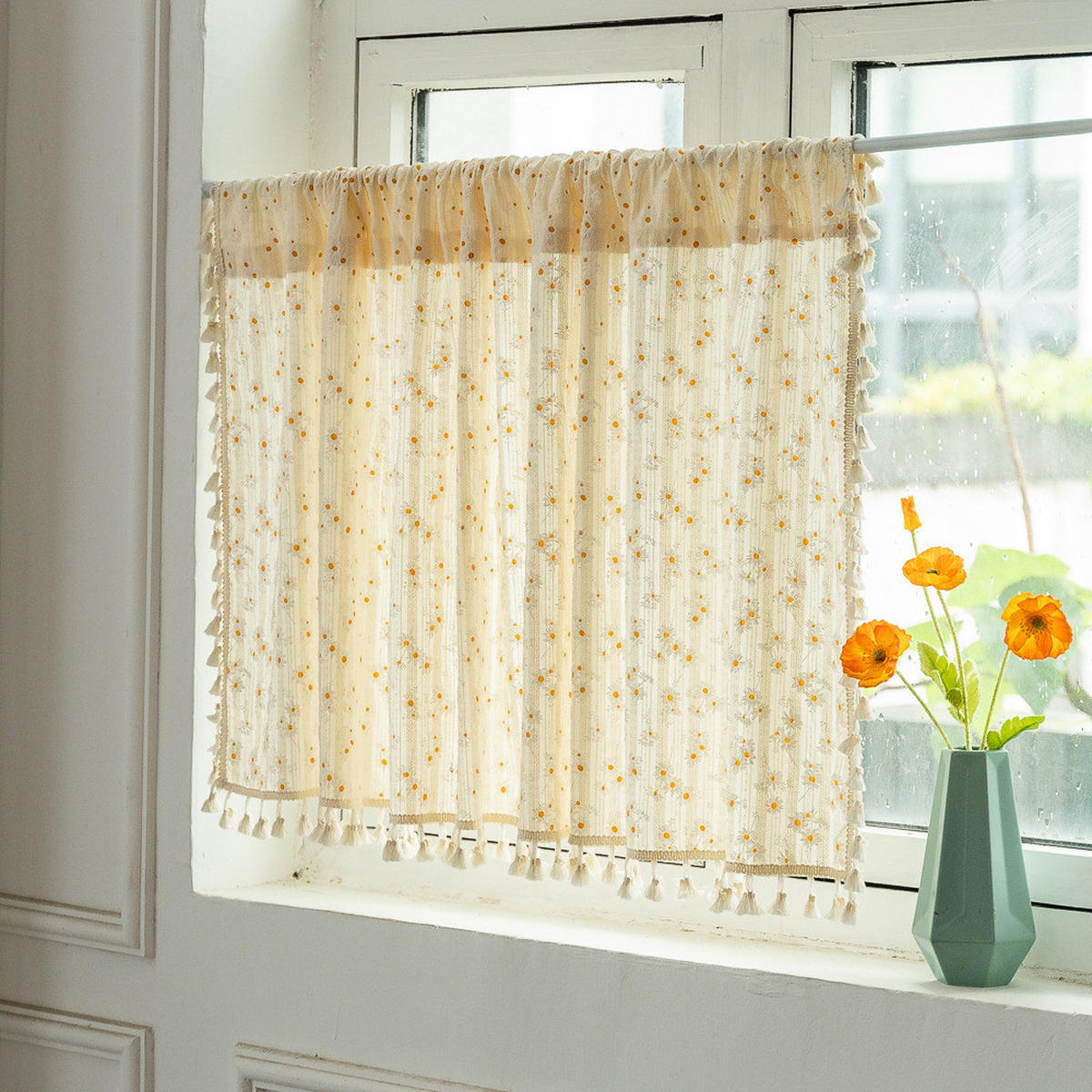 KURZE GARDINEN, Beige,, 60/90 cm - Beige, Textil (60/90cm)