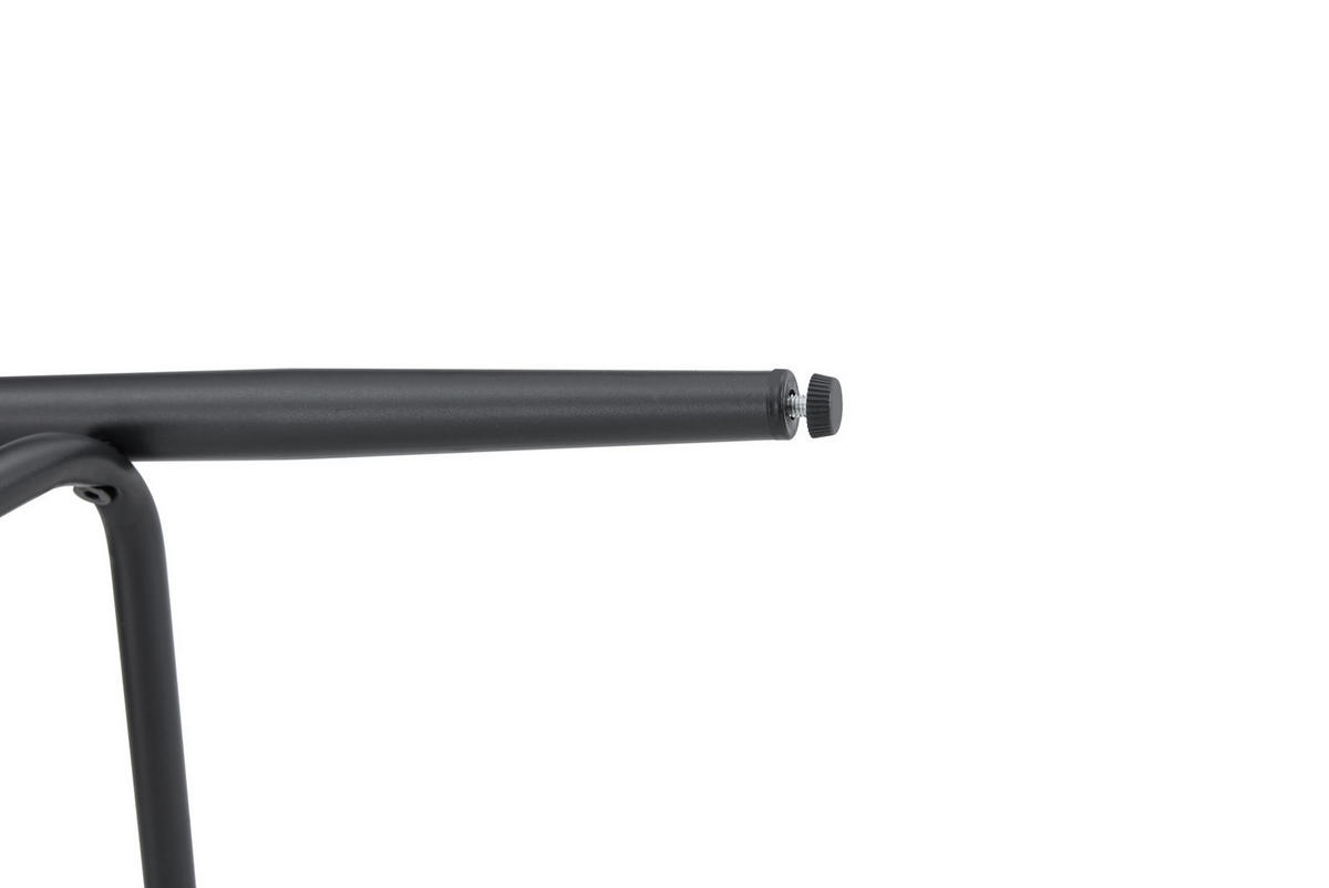 BARHOCKER mit gepolstertem Sitz Metall Weiß - Weiß, Metall (39/96/39cm) - Meubliv