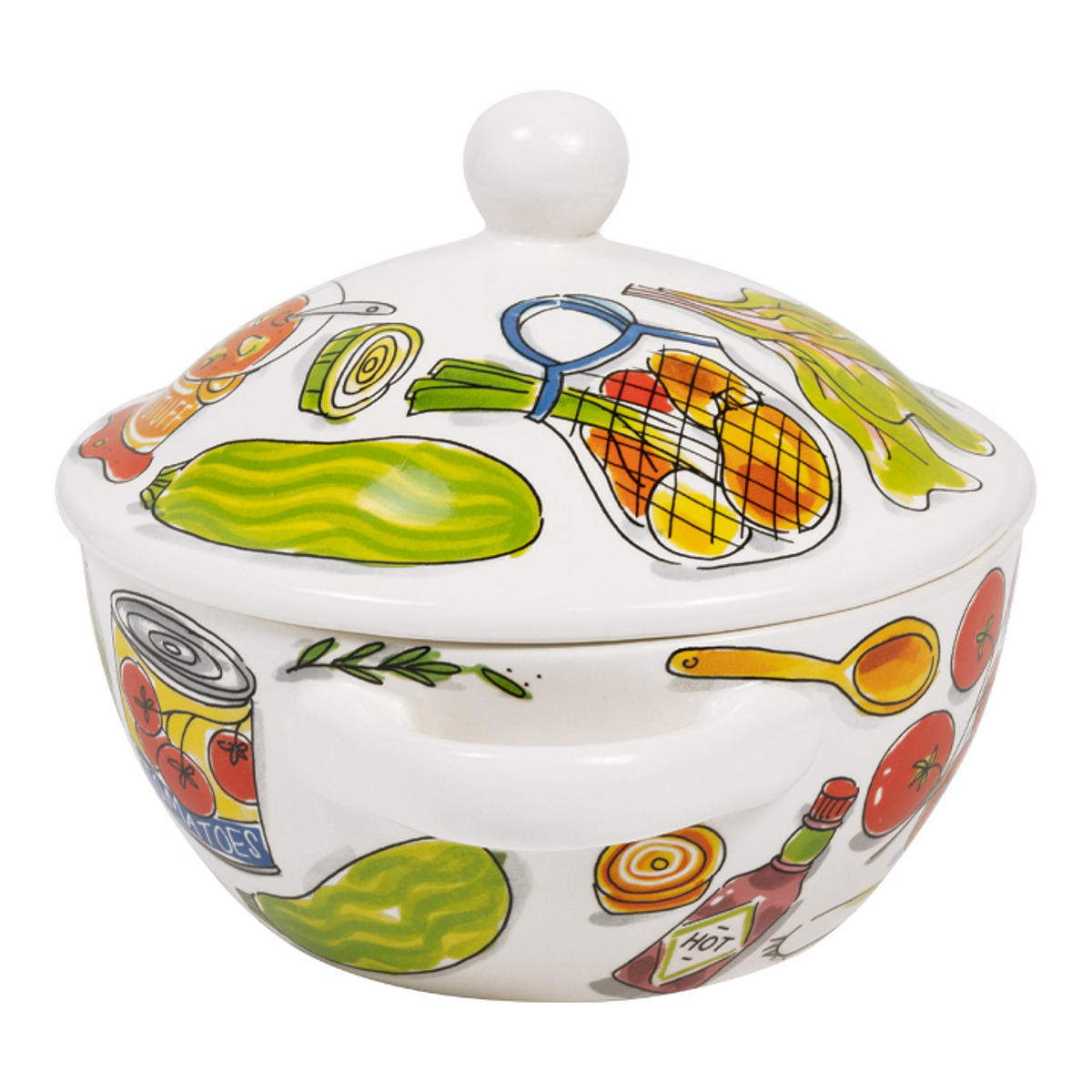 SCHALE Heiße Suppe in Bunt - 23cm - Multicolor, Keramik (21.5/18/21.5cm) - Blond Amsterdam