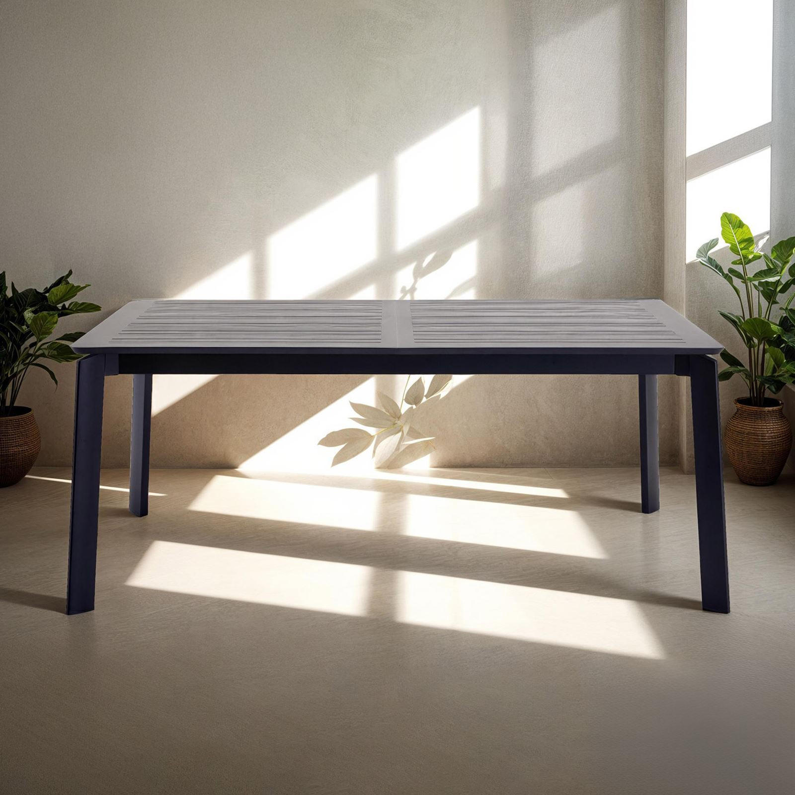 GARTENTISCH VERANO - Schwarz, Metall (103/180/75cm) - IDIMEX