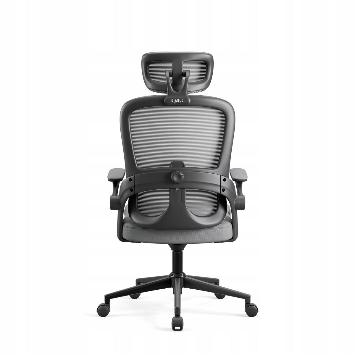BÜROSTUHL V-LIGHT - Grau, Textil (70/102/48cm) - Diablo Chairs