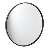 WANDSPIEGEL Boston Schwarz - Schwarz, Metall (45/45/4cm) - Fragix