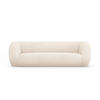 SOFA Essen aus Boucle beige 3 Sitzplätze - Beige, Textil (95/86/230cm) - Cosmopolitan Design