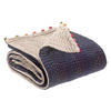 PLAID Gastounet kobalt 140 x 200 cm - Dunkelblau, Textil (140/200cm) - Vivaraise