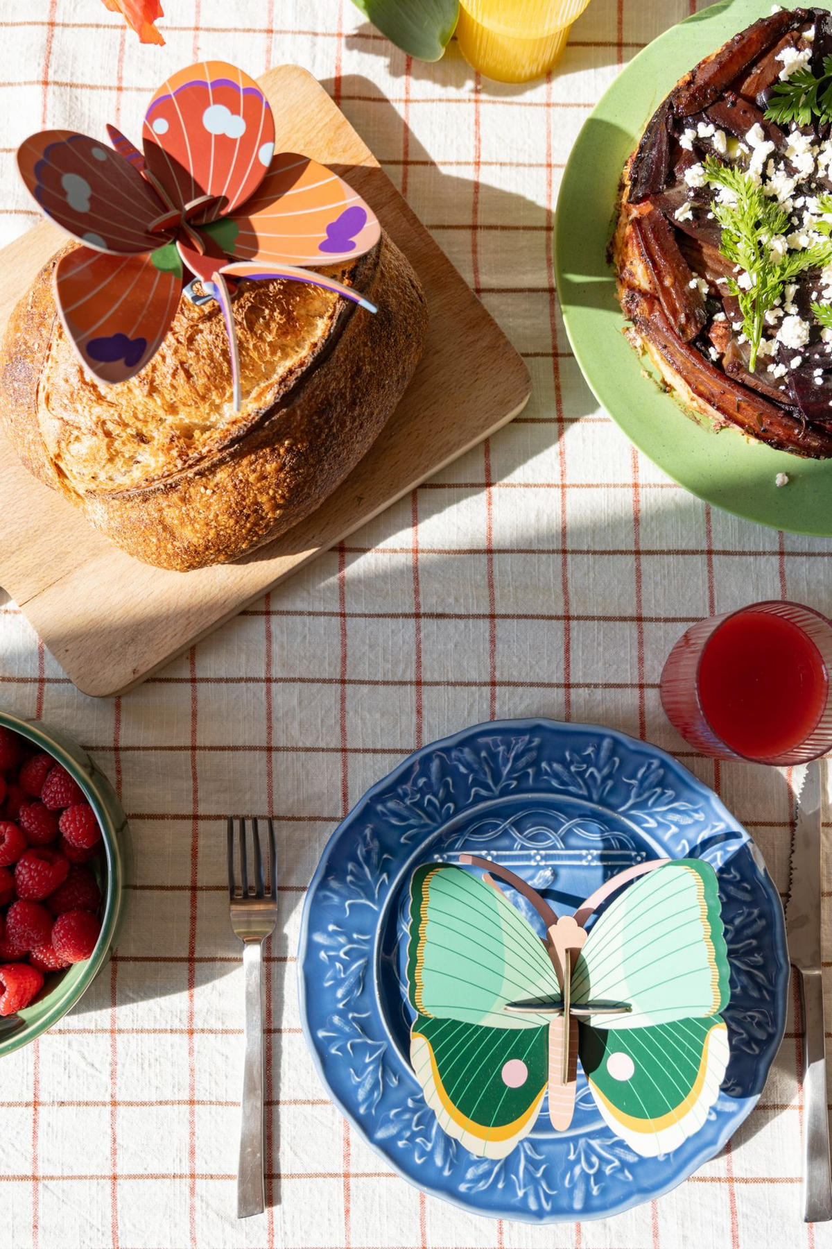 WANDDEKO Jade-Schmetterling 5/14 cm - Multicolor, Wellpappe (5/14/14cm) - KUNSTLOFT