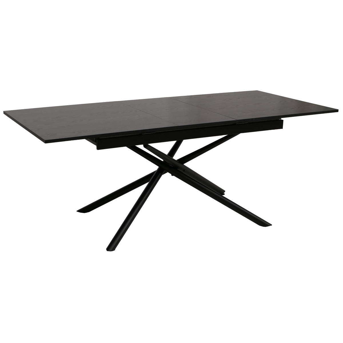 ESSZIMMERTISCH rechteck Schwarz - Schwarz, Metall (90/200/77cm) - MCW