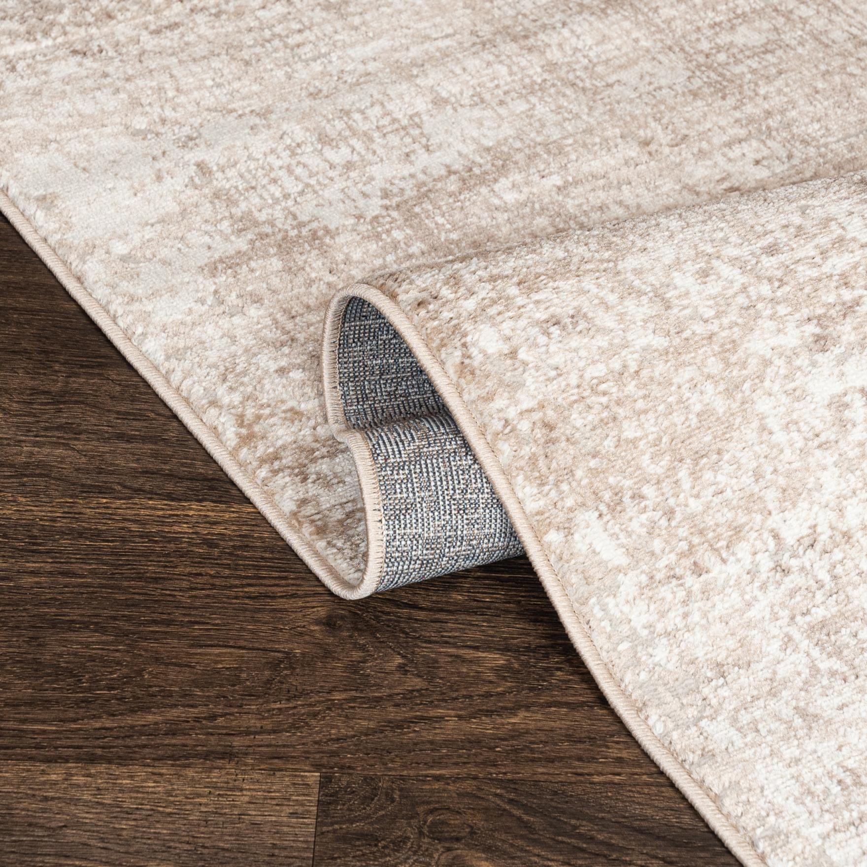 TEPPICH Beige Modern Abstrakt - Kurzflor Rechteckig Stilvoller - Creme - 200 x 300 cm - Beige/Creme, Textil (200/300cm) - Mazovia