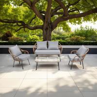 GARTENMÖBELSET CAIRO - Braun, Textil - IDIMEX