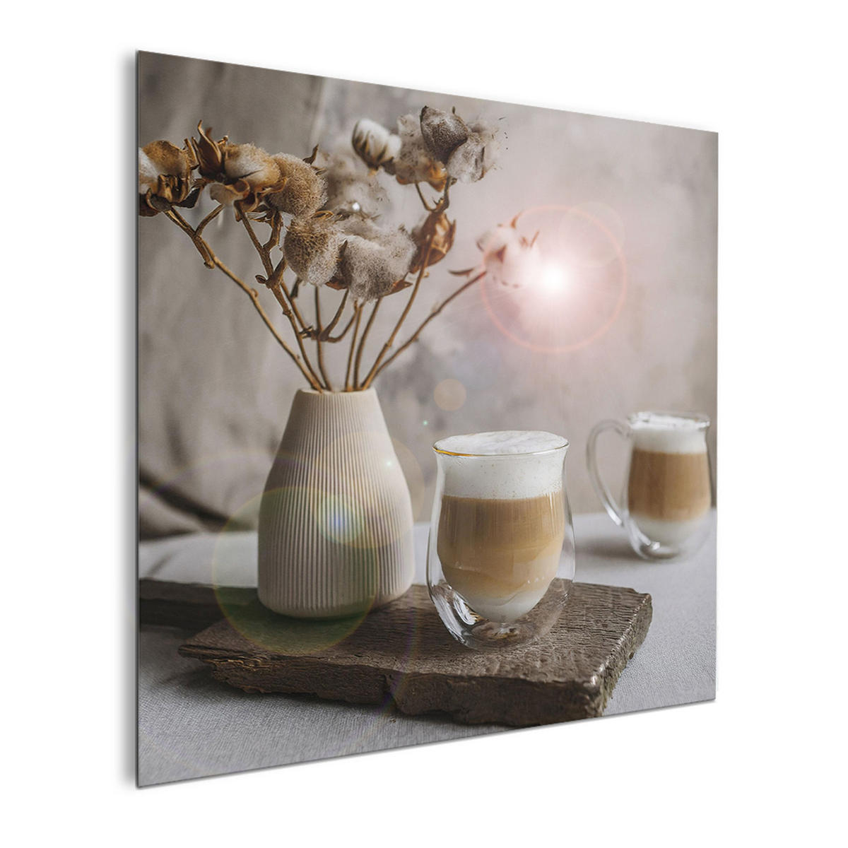 GLASBILD 30x30 cm Küche grau - Beige, Glas (30/30cm) - artissimo