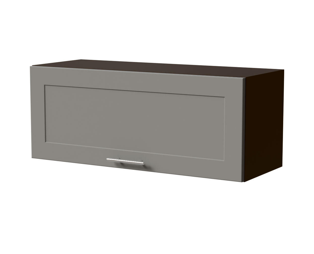 KLAPPHÄNGESCHRANK Oslo W4B/90 Lava / Dust Grey Matt 90 / 32,5 / 36cm - Blum Aventos - Dunkelgrau/Grau, Holz/Holzwerkstoff (90/36/32.5cm) - Feldmann-Wohnen