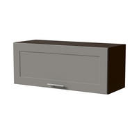 KLAPPHÄNGESCHRANK Oslo W4B/90 Lava / Dust Grey Matt 90 / 32,5 / 36cm - Blum Aventos - Dunkelgrau/Grau, Holz/Holzwerkstoff (90/36/32.5cm) - Feldmann-Wohnen