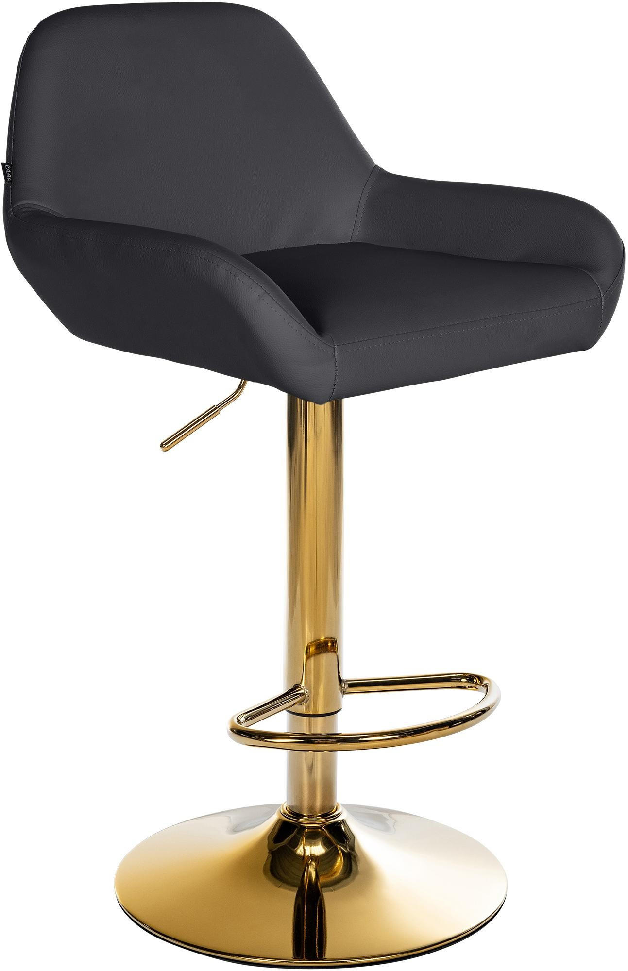 furnicato Barhocker Schwarz 51x89x52 cm