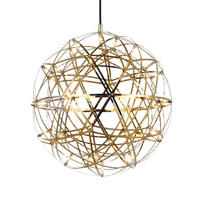 LED-HÄNGELAMPE Atom Goldfarben Ø 50cm - Goldfarben, Metall (50/50/50cm) - s.luce